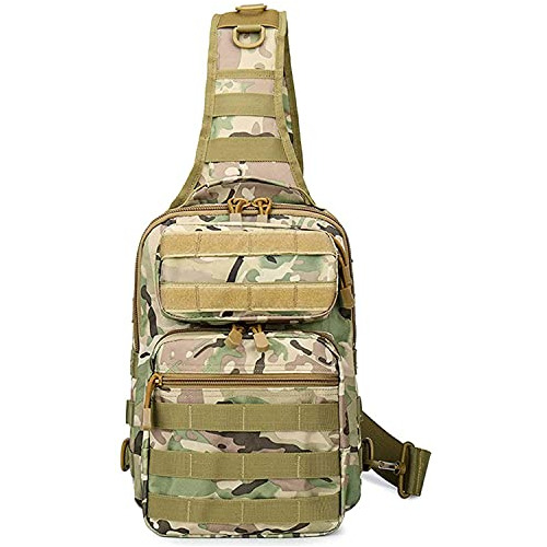 Viidoo Tactical Sling Bag Pack, Molle Military Crossy Body C