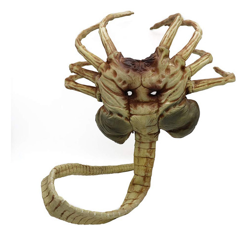 Máscara Facial Alien Facehugger De Látex Con Garras Aterrado