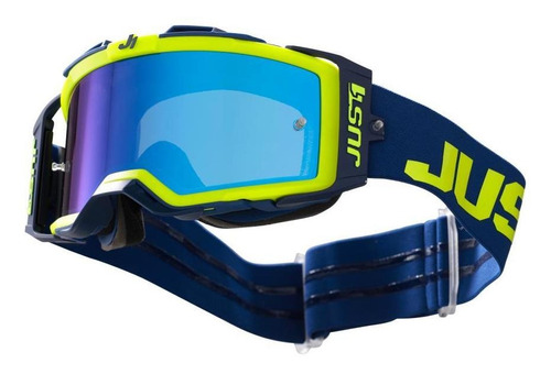 Antiparra Motocross Nerve Absolute Fluo Yellow/blue Just1