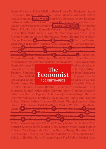 Libro The Economist 100 Obituarios Laurel