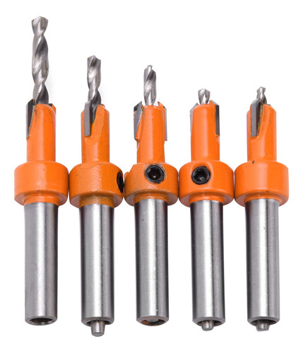 Self Taping Drill 5 Pcs Countersink Bit Woodworking Bit