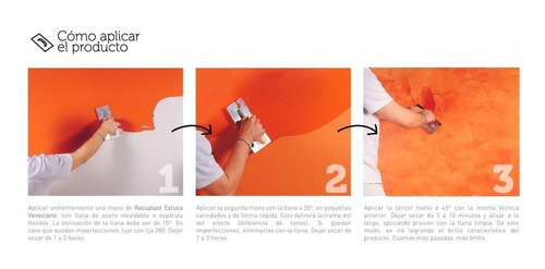 Imagen 3 de 7 de Recuplast Estuco Veneciano Simil Mármol | 5kg