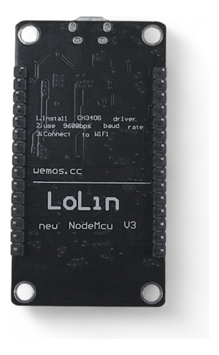 Módulo Para Wifi Esp8266 Nodemcu V3 Esp-12 Ch340 (5,8cm)
