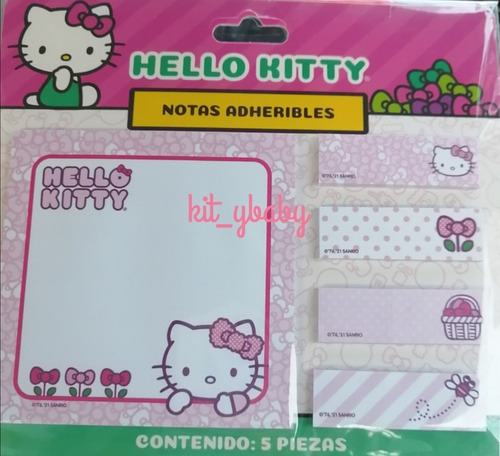 Hello Kitty, Paquete De Notas, Papeleria, Oficina