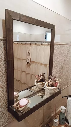 Repisa Para Baño En Madera