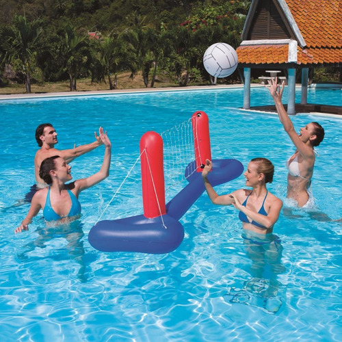 Imagen 2 de 6 de Combo Inflables Red Voley Arco Y Basket Piletas Agua Juguete