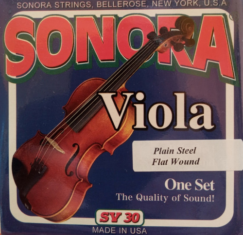 Set De Cuerdas Para Viola Sonora Sv 30 Made In Usa 
