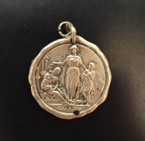 M 10. Antigua Medalla Hospital Asilo Navarro 24 Mayo 1908.