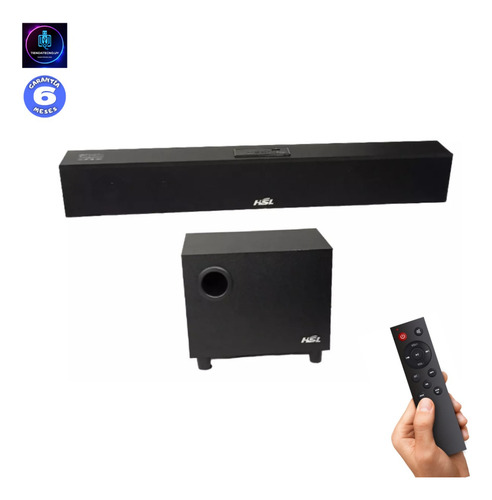Imagen 2 de 8 de Parlante Barra Sonido Subwoofer Tv / Bluetooth / Usb / 3.5mm