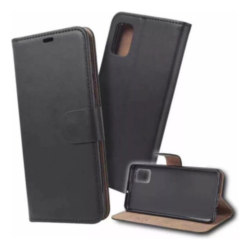 Flip Cover Billetera Para Motorola Moto E22i+mica Vidrio