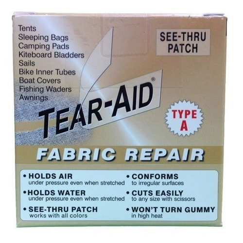 Tear-aid Kit De Reparación De Tipo A Tela De Reparación (2 P