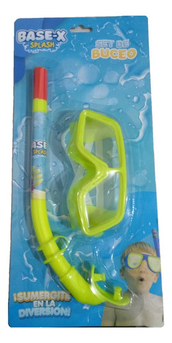 Set De Buceo Base-x Splash P/niños Sebigus Color Amarillo