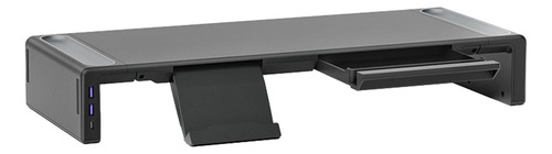 Soporte Para Monitor Riser Soporte Interfaz Usb Negra