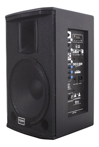 Kit Saga 12 Ativa Passiva 380w Mesa De Som Microfone S/ Fio