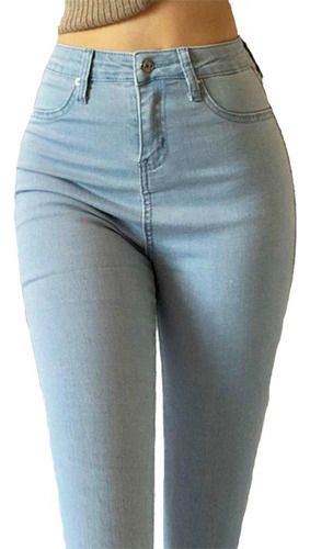 Jeans Corte Colombiano Pantalon Estiradas Cómodo Mujer [u]
