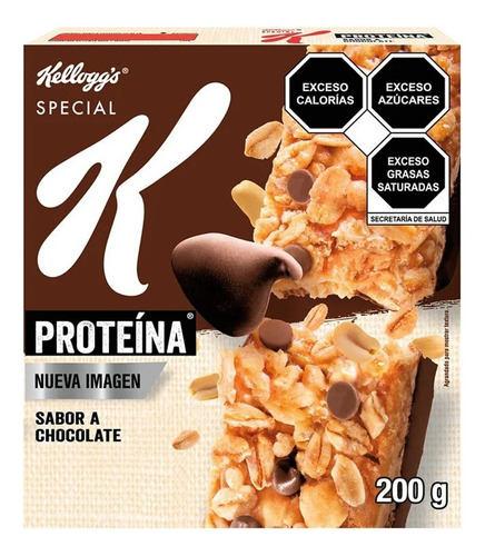 2 Pzs Kelloggs Barras De Cereal Proteina Y Chocolate Special