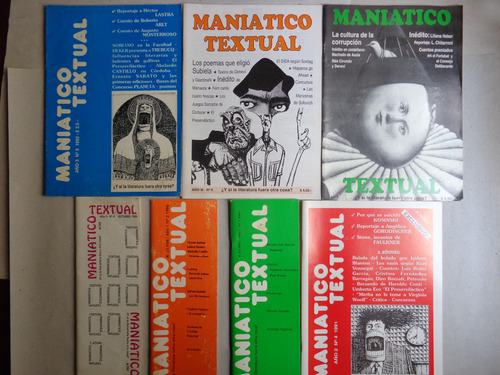 Revista Maniático Textual. Lote Con Varios Números. Rara.