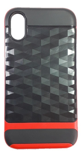 Imagen 1 de 3 de Protector Funda Compatible iPhone X/xs Case Black-red