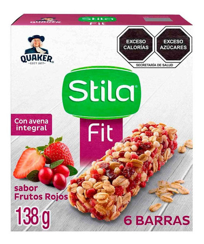 Barra De Cereal Stila Fit Frutos Rojos 138g