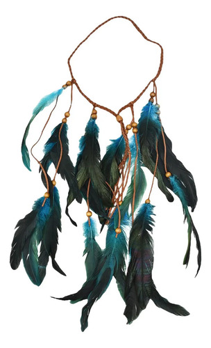 T Diadema De Plumas, Tocado Hippie Para Mujeres Y Niñas,