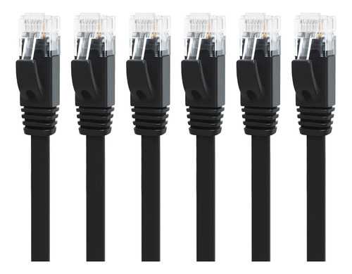 Yauhody Cable Ethernet Cat 6 De 3 Pies, Paquete De 6 Cables.