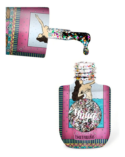 Esmaltes Para Uñas Colección Yuya 8ml Diseño 36 Tonos Color La sirena