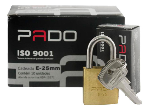 Cadeado Pado Mesmo Segredo 30 C/10