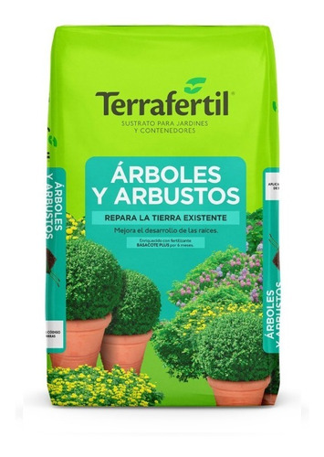 Sustrato Tierra Arboles Y Arbustos Terrafertil 20 Litros