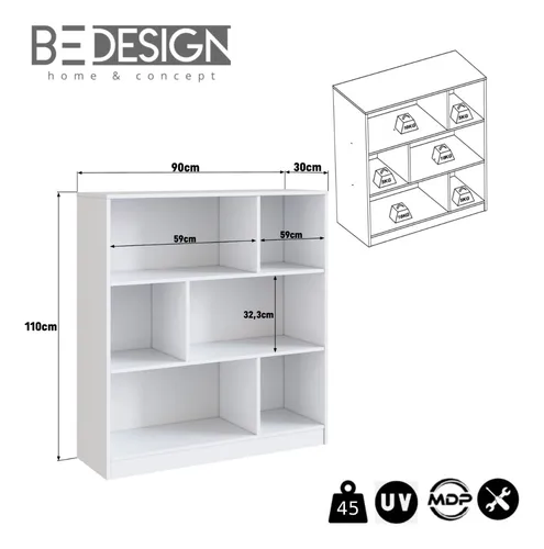 Organizador Multiuso 6 Espacios Moveli - Be Design