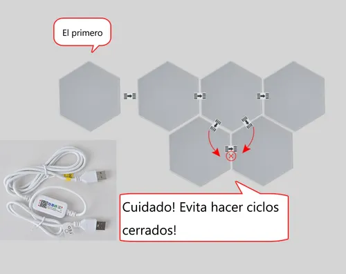Luces Led Panel Triangular Similar Nanoleaf 24 Unidades
