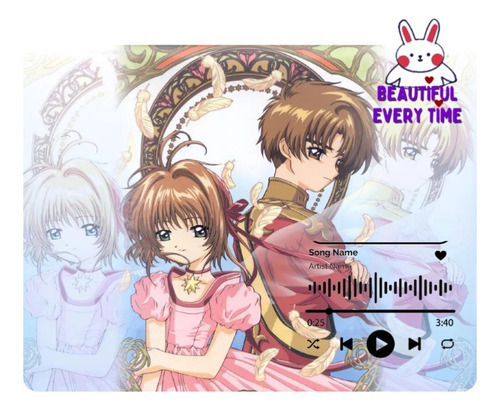 Cuadro Spotify Sakura Card Captor  14 De Febrero Mod.6-31