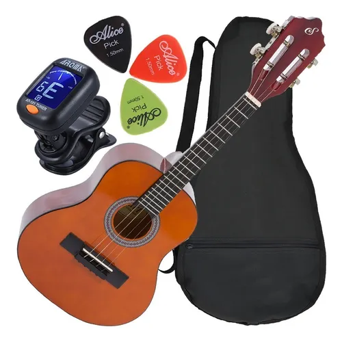 comprar Kit Cavaco Acústico Giannini Cs14 C\u002F Capa Palhetas Afinador Cor Natural