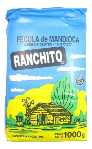 Harina Fécula De Mandioca Ranchito 10 Paquetes De 1 Kilo