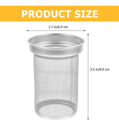 Juego De Filtros De Té De Acero Inoxidable Para Tetera De Me