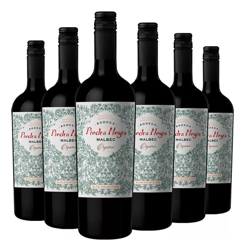 Vino Piedra Negra Alta Colección Malbec - 6 X 750 Cc