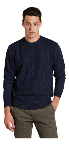 Sweater Devré Fantasía Azul Marino Hombre 60d000137001-pr