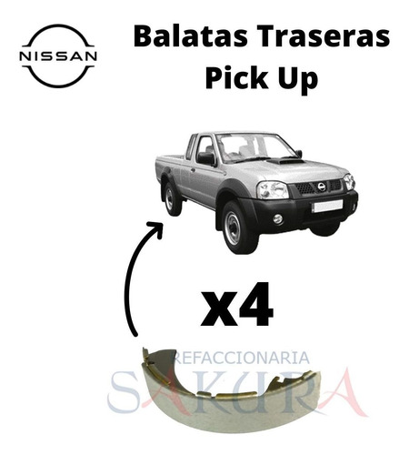 Jgo Balatas Traseras Estacas Nissan 2009 Originales