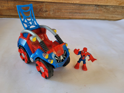 Spiderman Adventures Playskool Heroes Flip-out Stunt Buggy 3 (Usado)