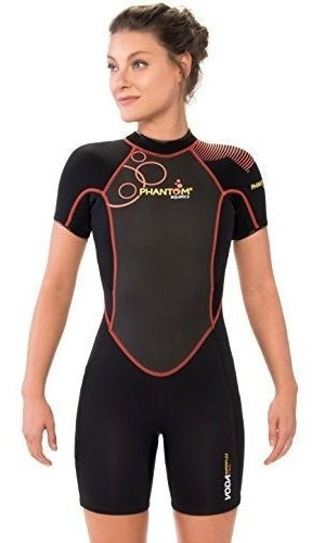 Phantom Aquatics  Traje Corto De Voda Premium De La Mujer Sh