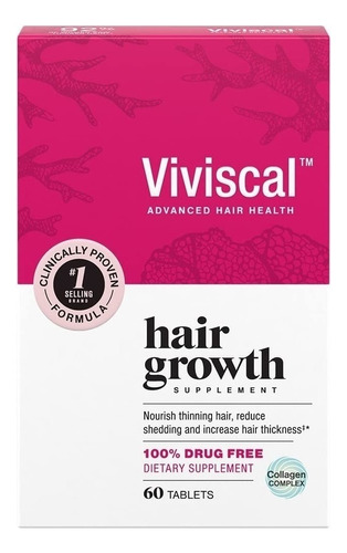  Viviscal Suplemento Natural Crecimiento Cabello Mujeres, 60