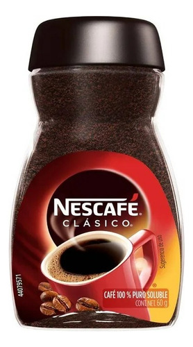 3 Pzas Café Soluble Nescafé Clásico 60 G