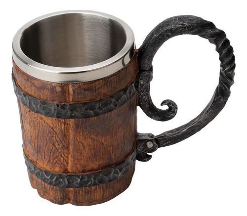 Taza De Acero Inoxi. Barril De Cerveza 550 Ml. Artesanal.