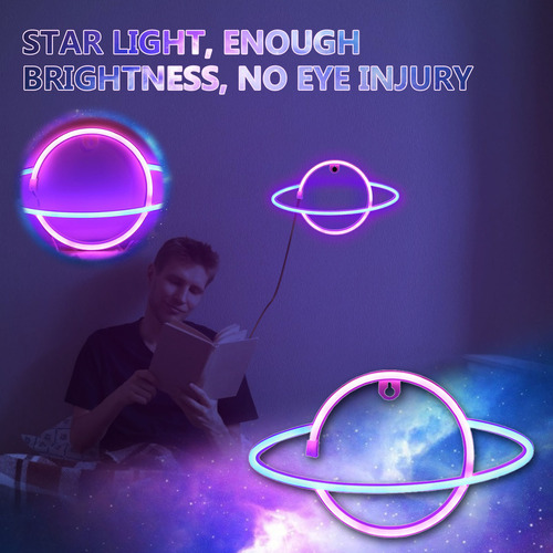 Adornos En Forma De Universo Con Luz Led De Neón En Forma De