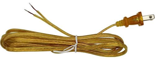 Cable De Lámpara Dorado Transparente Spt-1 12 Pies De Largo
