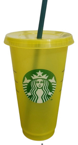 Vaso Reutilizable Starbucks Logo Clásico Plástico Bpa Free