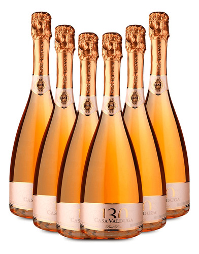 6 Gfs - Casa Valduga 130 Brut Rose | Metodo Tradicional 