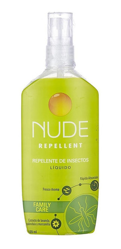 Nude Repellent Repelente De Insectos 60ml