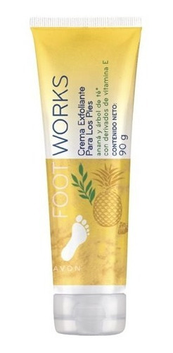 Crema Exfoliante Pies Piña Y Arbol De Te Foot Works 90g Avon