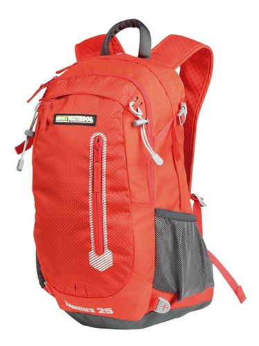 Mochila Taurus 25lts Waterdog Camping Trekking Urbano Color Rojo