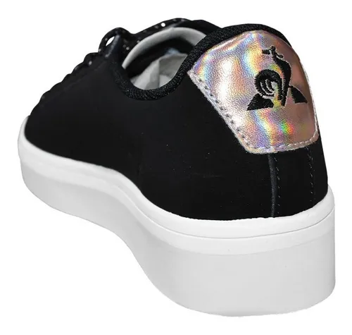 Zapatillas Le Coq Agate Moda Mujer Original Negra